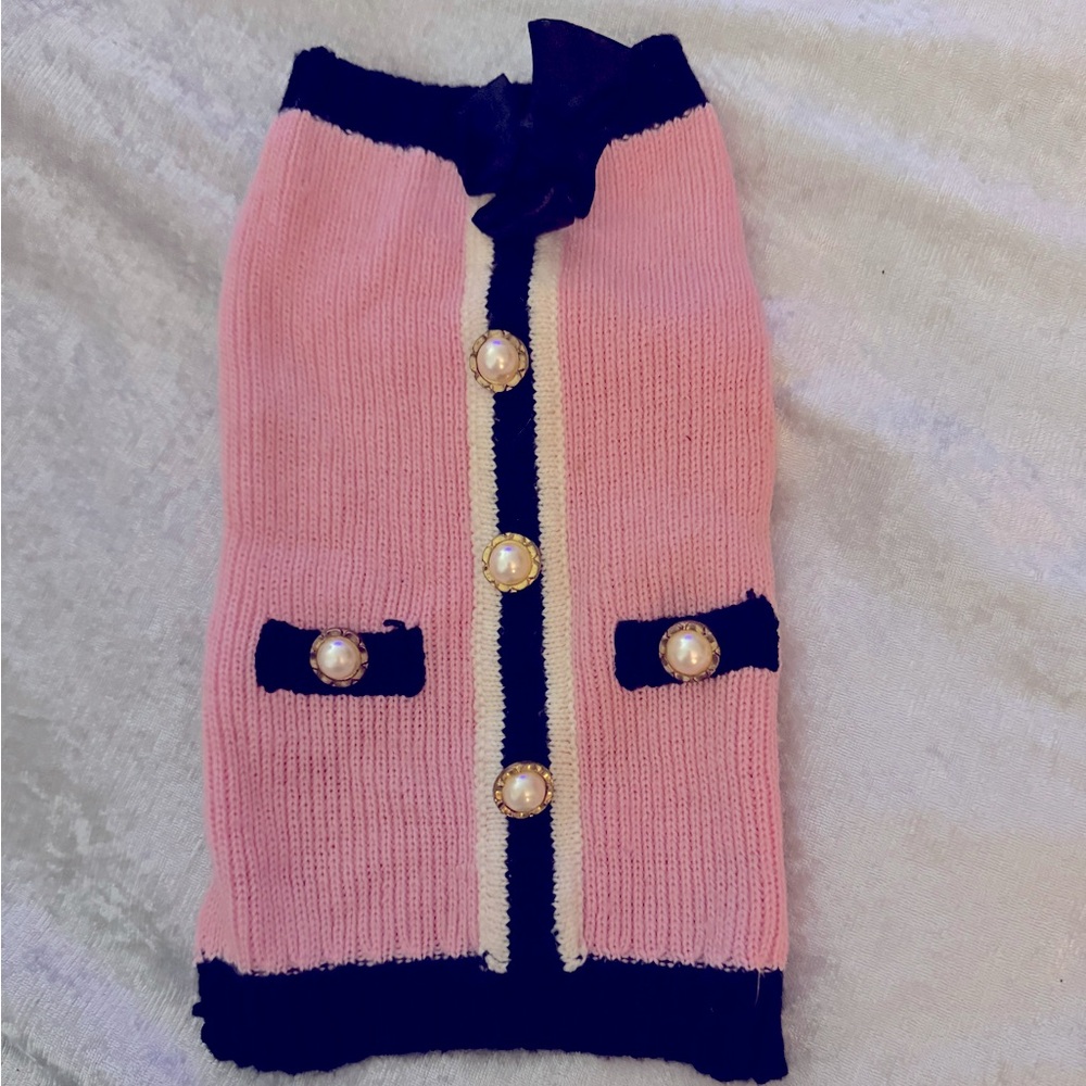 XS preppy dog sweater